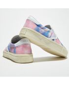 Slip On en Cuir & Textile Tie Dye multicolores