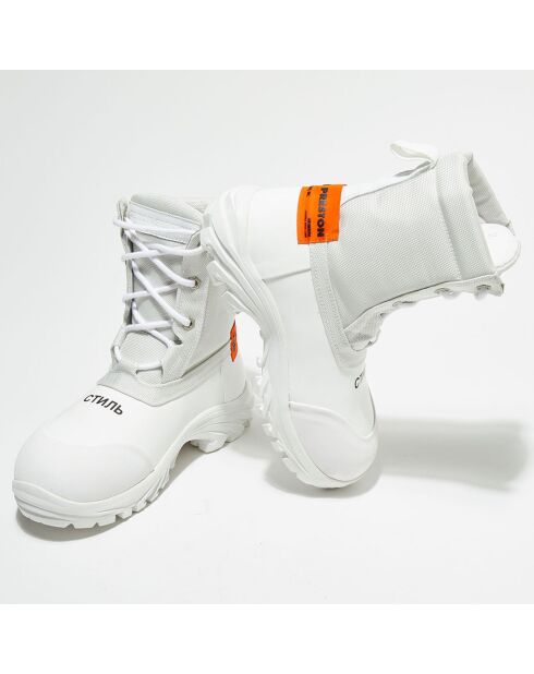 Botas de seguridad blancas