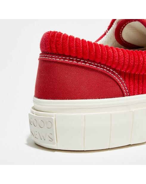 Sneakers en Coton biologique Jute rouges