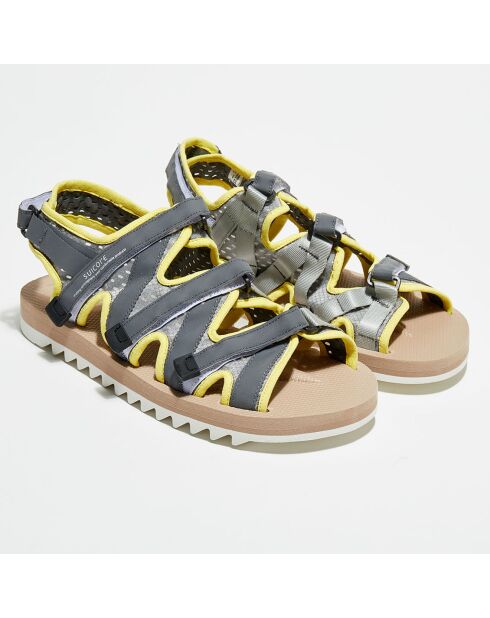 Sandales Satya jaune/gris
