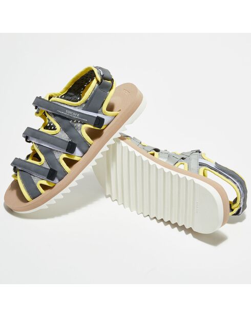 Sandales Satya jaune/gris
