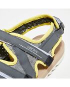 Sandales Satya jaune/gris