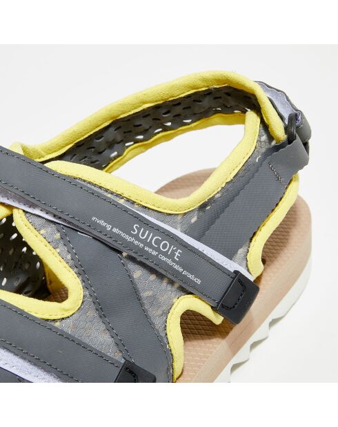 Sandales Satya jaune/gris