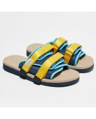 Sandales Elise bleu/jaune