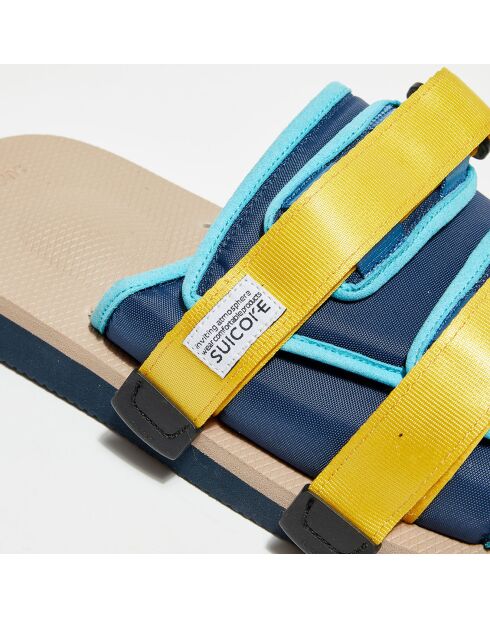 Sandales Elise bleu/jaune