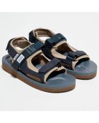 Sandales Fanny bleu/beige