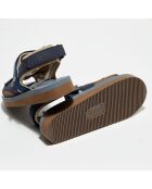 Sandales Fanny bleu/beige