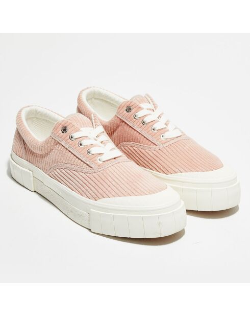 Sneakers en Coton biologique Corduroy roses