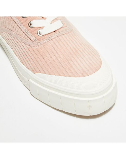 Sneakers en Coton biologique Corduroy roses