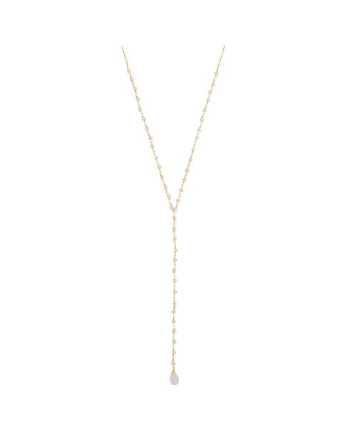 Maria Jade Halskette aus Goldmessing