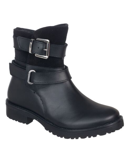 Bottines en Cuir noires