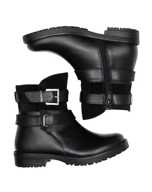 Bottines en Cuir noires