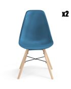 2 Chaises arkken bleu canard - 54.5x82 cm