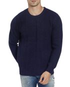 Pull col rond blackberry bleu nuit