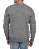 Pull col rond blackberry flanelle