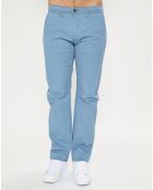 Pantalon chino droit bleu vert