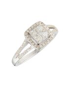 Bague Beloni Diamant 0.44 ct or blanc