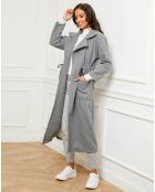 Manteau Serpent gris