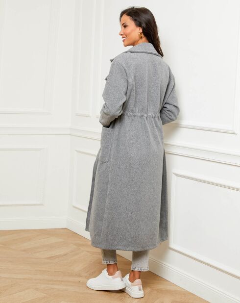 Manteau Serpent gris