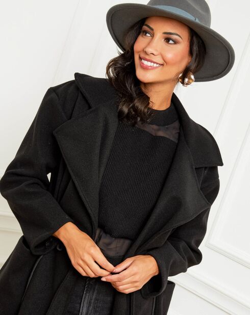 Manteau Serpent noir