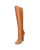 Bottes en Cuir 68 camel - Talon 11 cm