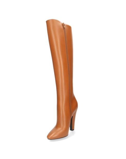 Bottes en Cuir 68 camel - Talon 11 cm