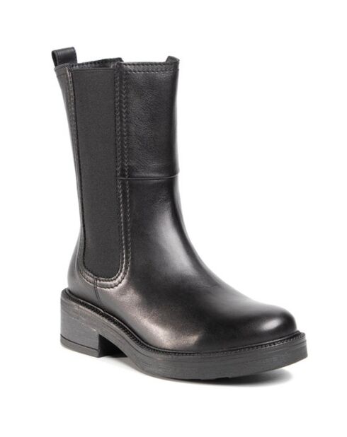 Schwarze Lederstiefel Dream