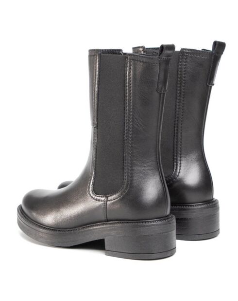 Schwarze Lederstiefel Dream