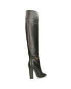 Bottes en Cuir noires - Talon 10.5 cm