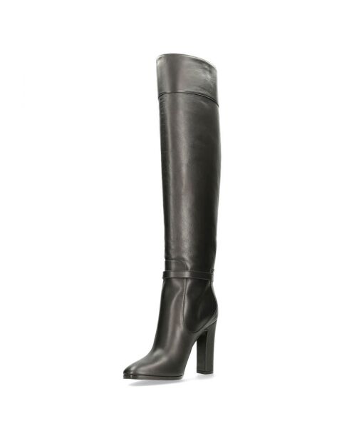 Bottes en Cuir noires - Talon 10.5 cm