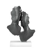 Sculpture moderne Amants grise - 57x42x16 cm