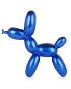 Sculpture en résine Chien ballon petit bleue - 27x26x9.5 cm