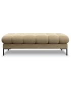 Panca Bali in velluto 2 posti beige - 62x133x40 cm