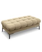 Panca Bali in velluto 2 posti beige - 62x133x40 cm