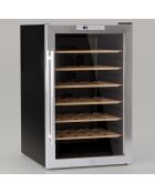 Cave à vin 28 bouteilles pose libre argentée - 45.2x52x71.9 cm