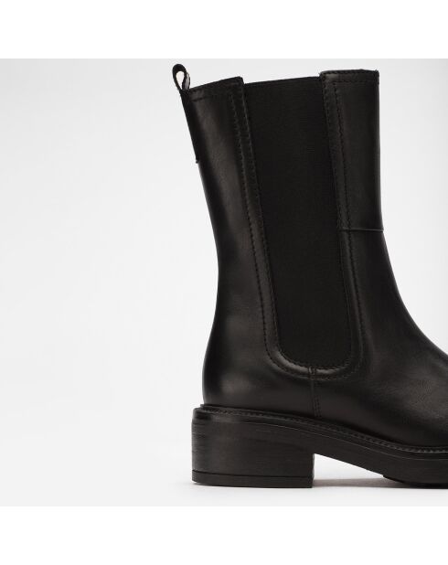 Schwarze Lederstiefel Dream