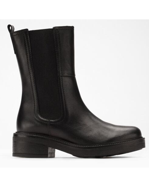 Schwarze Lederstiefel Dream