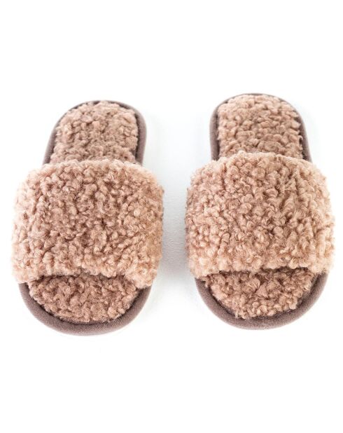 Chaussons Zoé marron clair