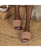 Chaussons Zoé marron clair