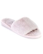 Chaussons en fausse fourrure Léah roses