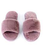 Chaussons en fausse fourrure Léah violets