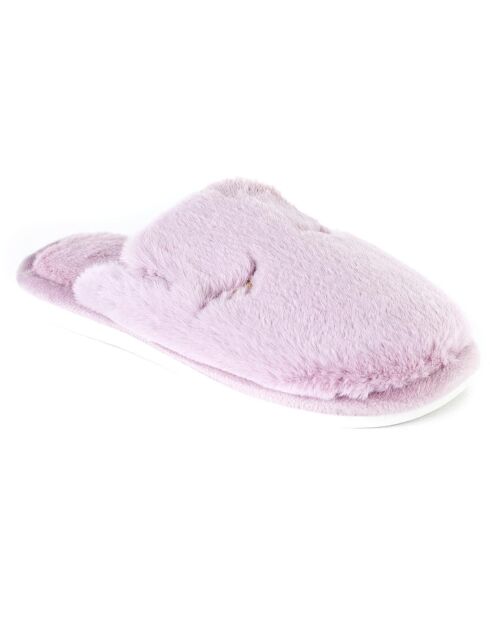 Chaussons en fausse fourrure Savannah violets