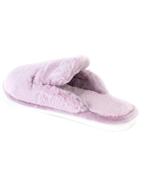 Chaussons en fausse fourrure Savannah violets
