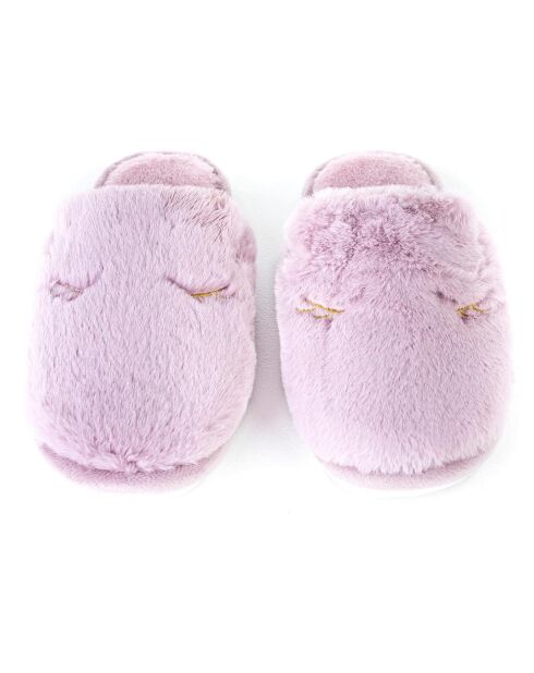 Chaussons en fausse fourrure Savannah violets
