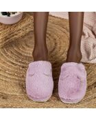 Chaussons en fausse fourrure Savannah violets
