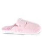 Chaussons en fausse fourrure Savannah roses