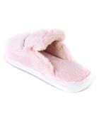 Chaussons en fausse fourrure Savannah roses