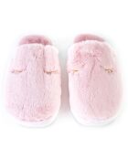 Chaussons en fausse fourrure Savannah roses