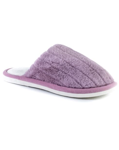 Chaussons en fausse fourrure Skylar violets