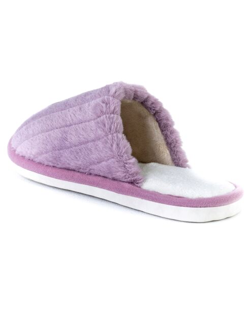 Chaussons en fausse fourrure Skylar violets